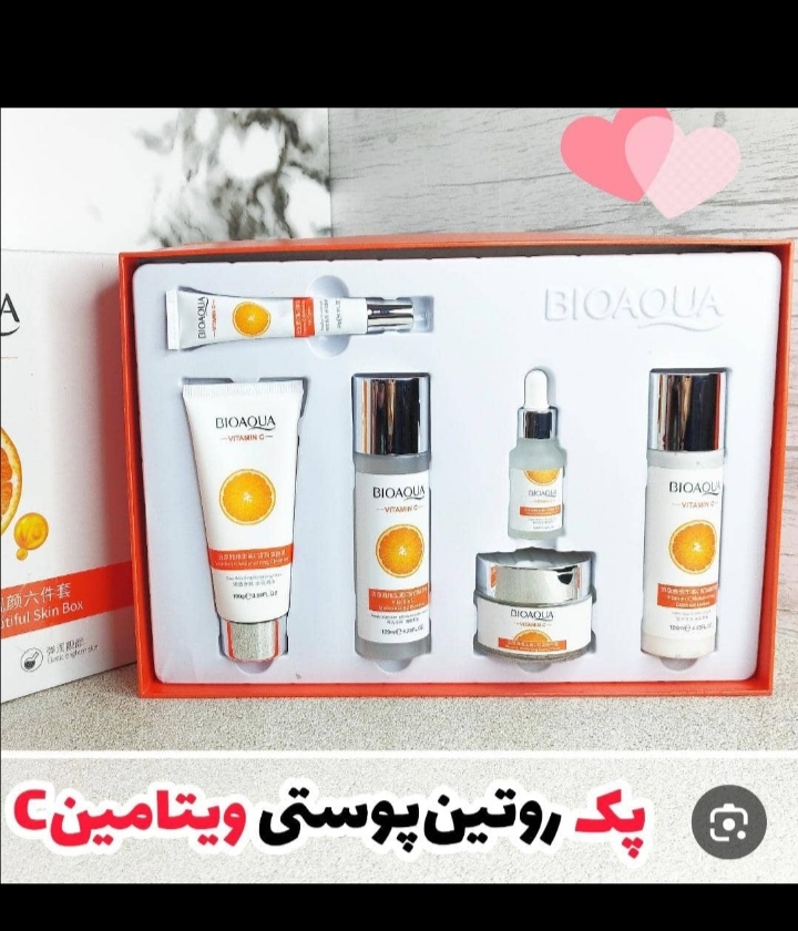 پک ۶ تکه روتین مراقبت پوستی روشن کننده و ضدلک ویتامین سی
