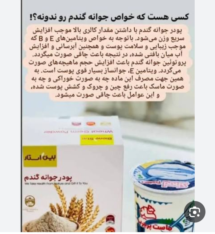 پودر جوانه گندم بین استار (بیز) 25 ساشه ای